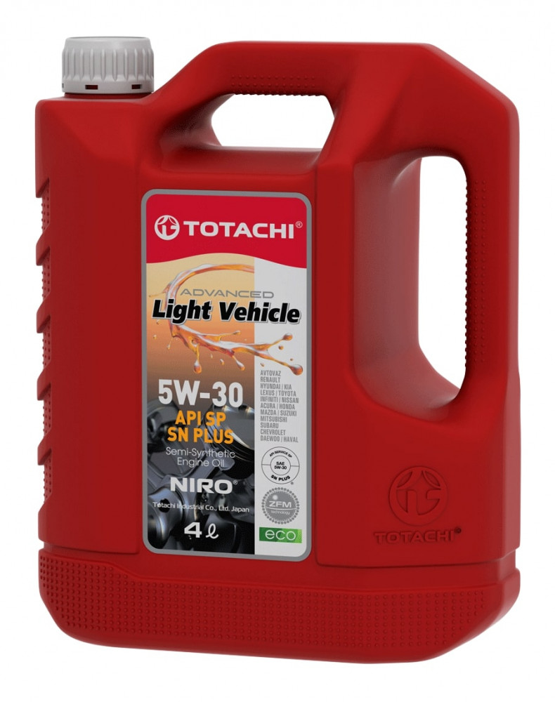 Масло моторное Totachi Niro LV Semi-Synthetic SN/CF A5/B5 5W-30 4 л, 